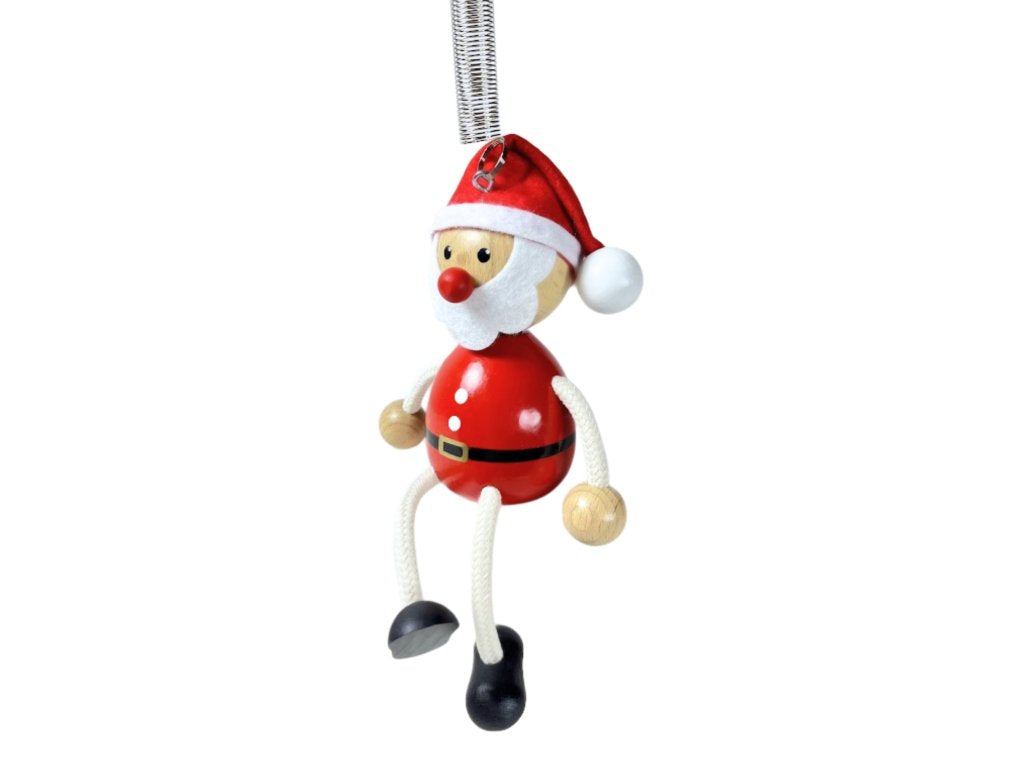Santa with Hat Handcrafted Wooden Jumpie