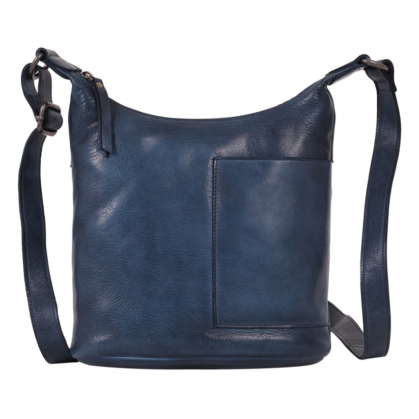 Kerry Leather Crossbody in Indigo