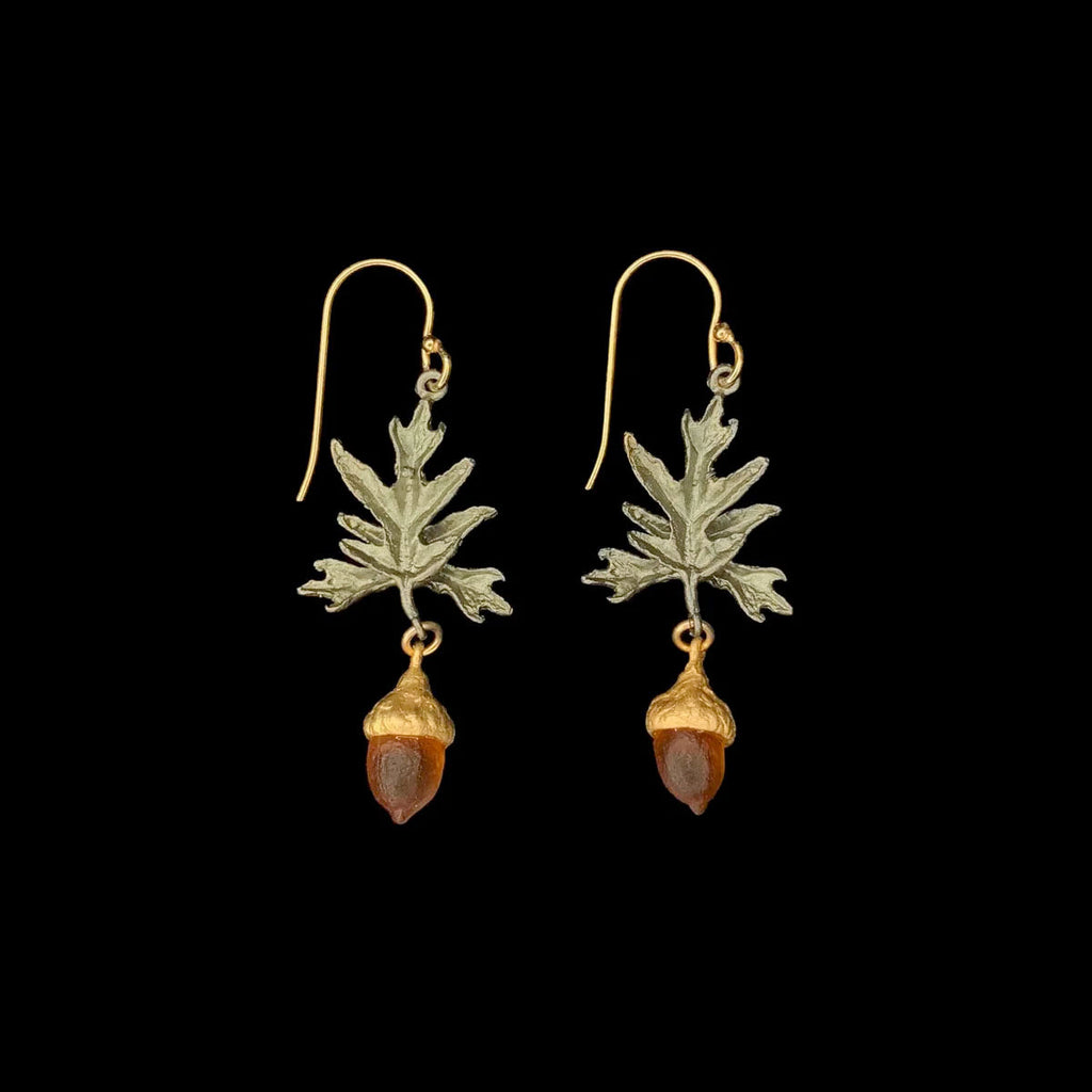 Pin Oak Wire Earrings by Michael Michaud