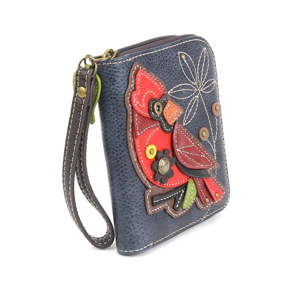 Cardinal Zip-Around Wallet in Navy