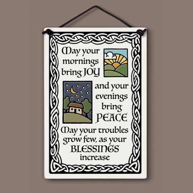 Blessings Increase Large Rectangle Ceramic Tile