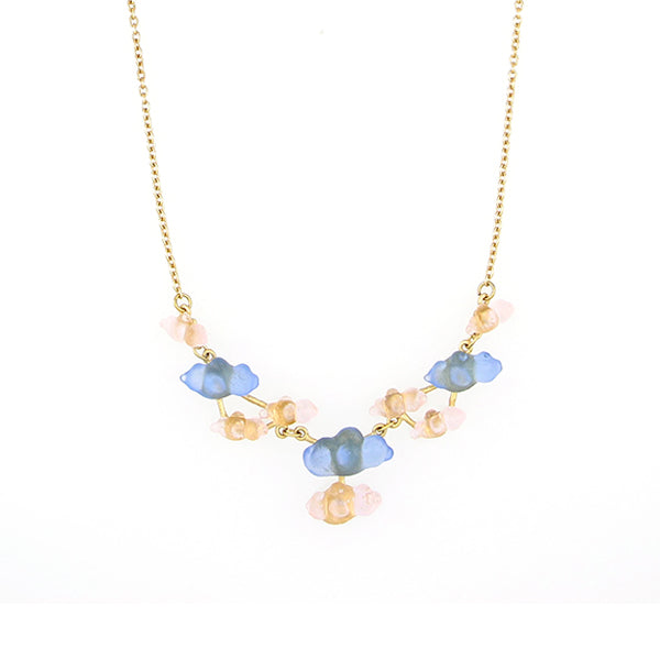 Cloud 16 Inch Adjustable Statement Necklace by Michael Michaud