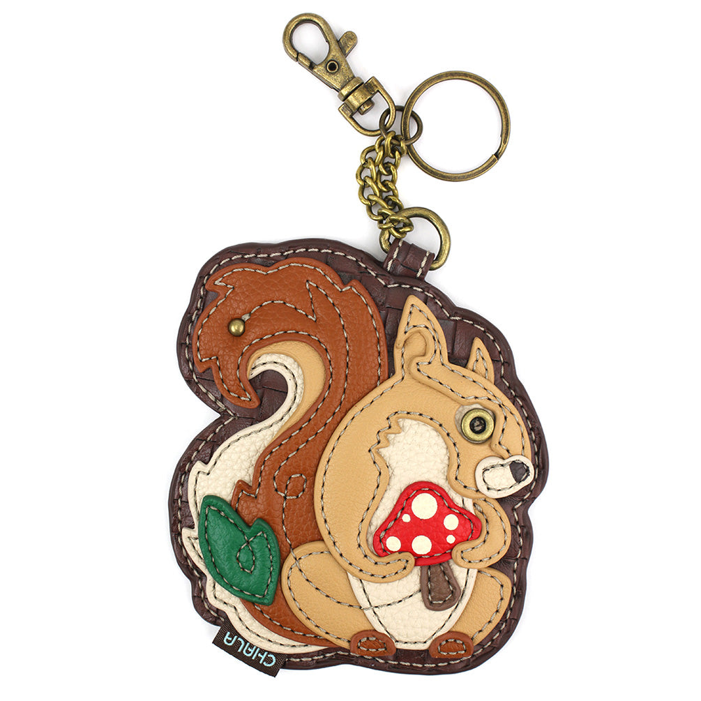Squirrel A Coin Purse and Key Chain by Chala