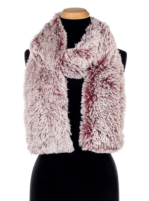 Berry Foxy Luxury Faux Fur Scarf