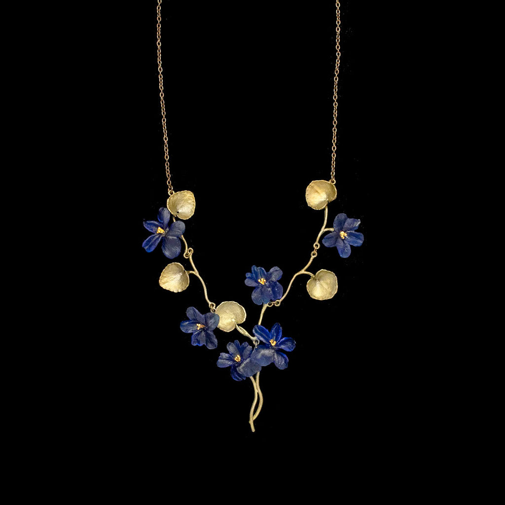 Wild Violet 16 Inch Adjustable Necklace by Michael Michaud