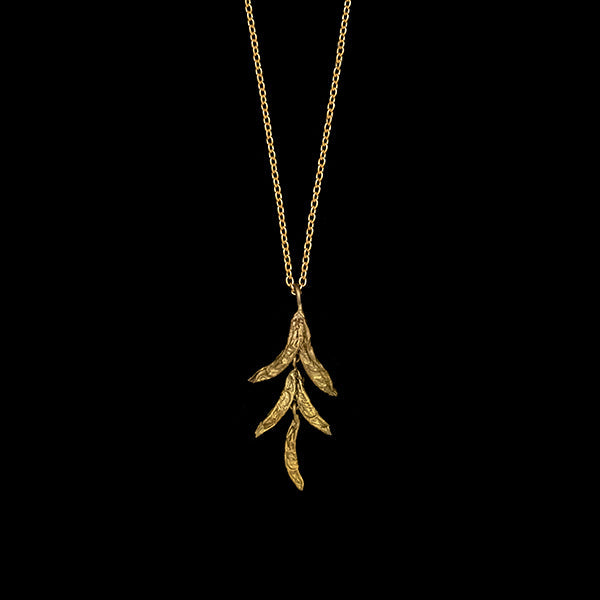 Hosta Pod 16 Inch Adjustable Pendant Necklace by Michael Michaud