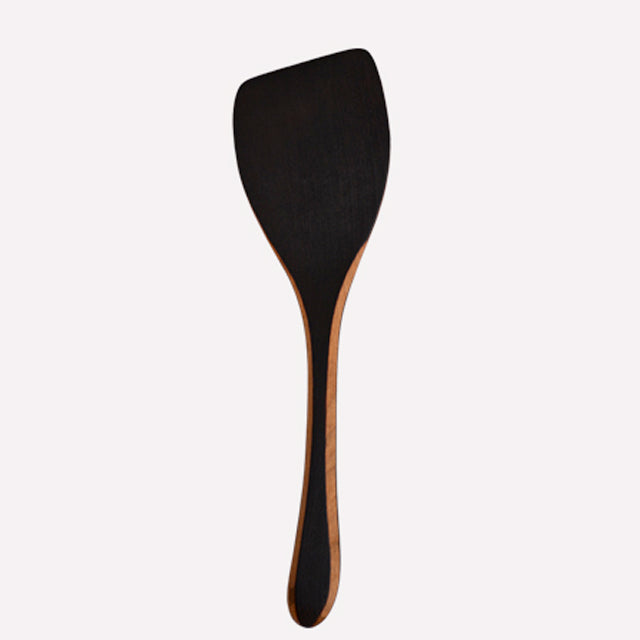 Blackened Cherry Wood Left Handed Large Spatula 11"
