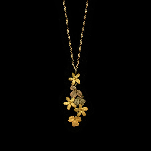 Wood Sorrel 16 Inch Pendant Necklace by Michael Michaud