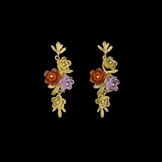 Mums Post Earrings by Michael Michaud