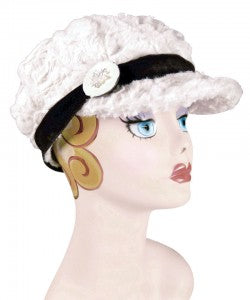 Pearl Luxury Faux Fur Valerie Hat with Buckle Band