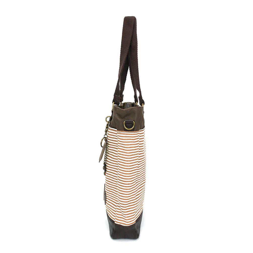 Toffy Dog Work Tote in Brown Stripe
