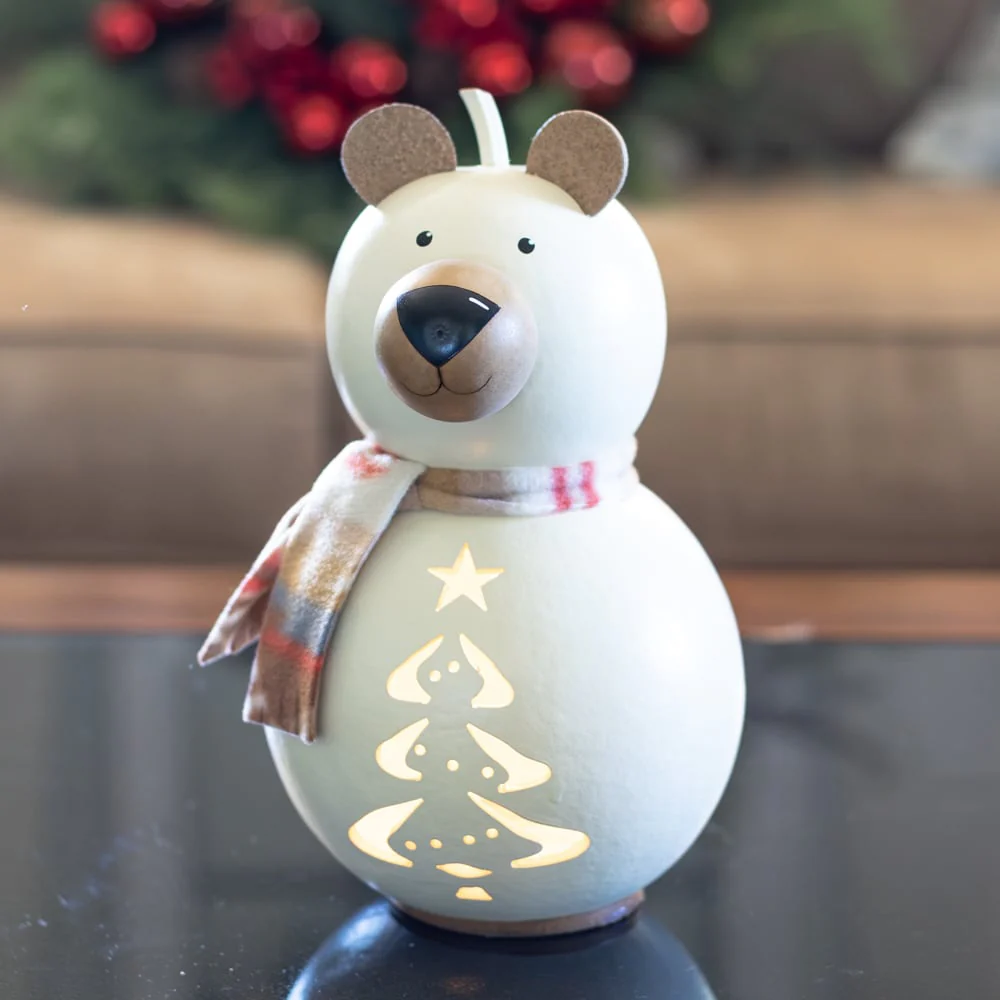 Alfie Polar Bear Small Lit Gourd