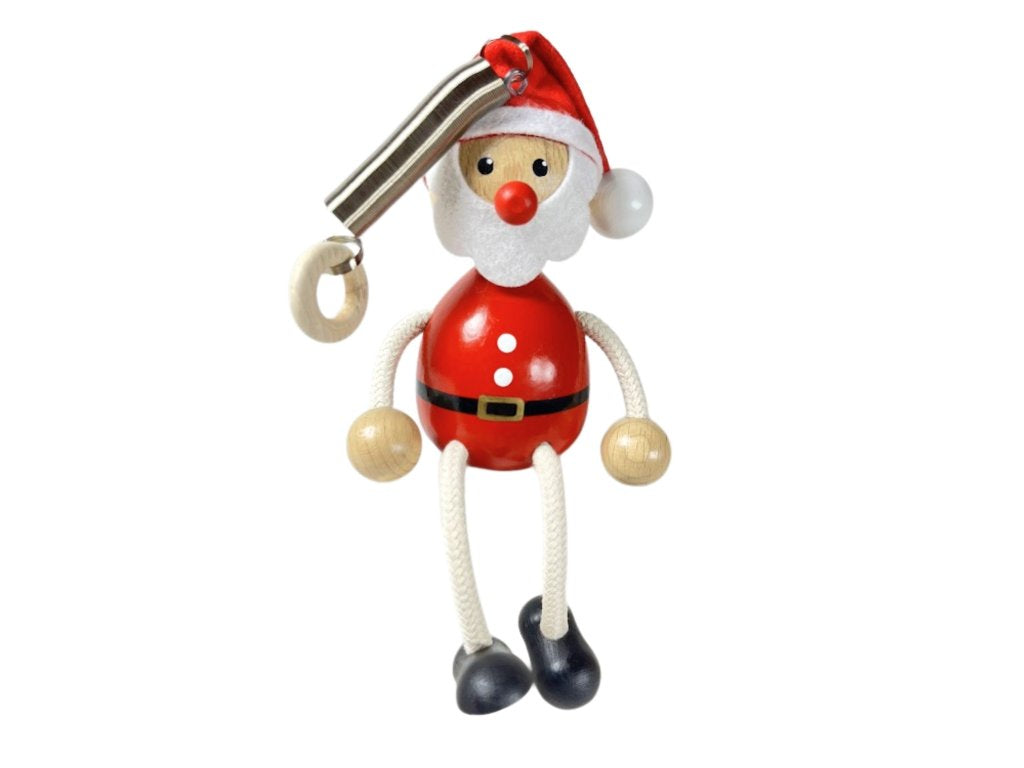 Santa with Hat Handcrafted Wooden Jumpie