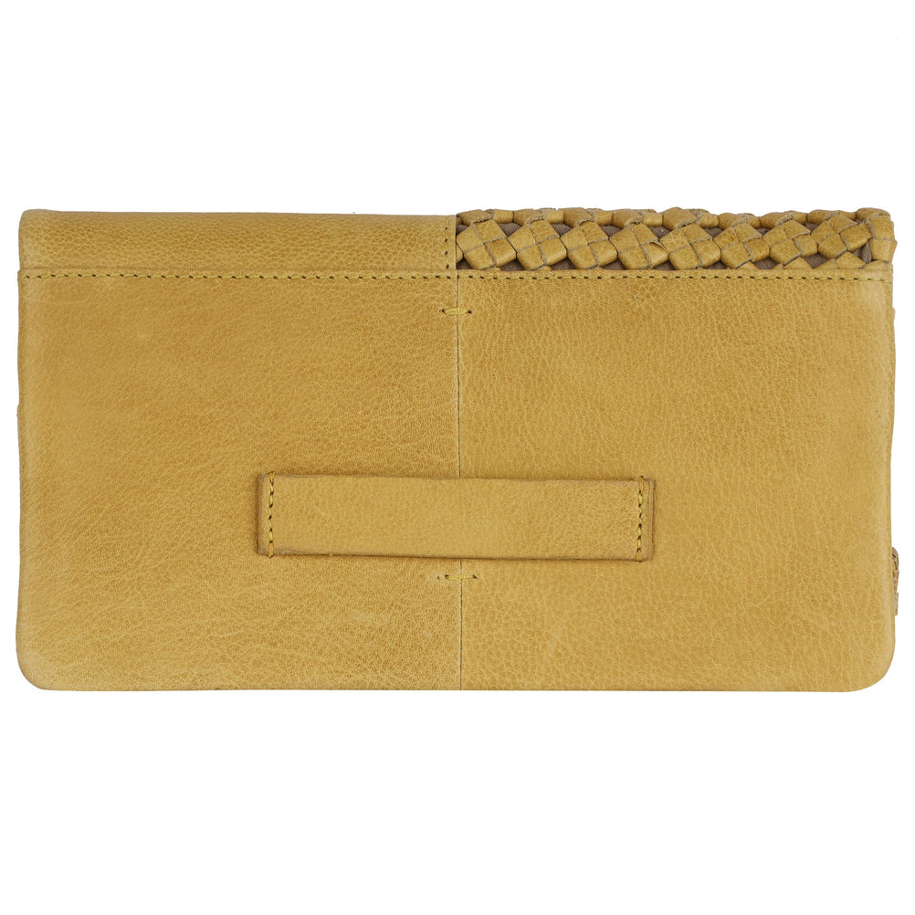 Whitney Leather Wallet in Grass