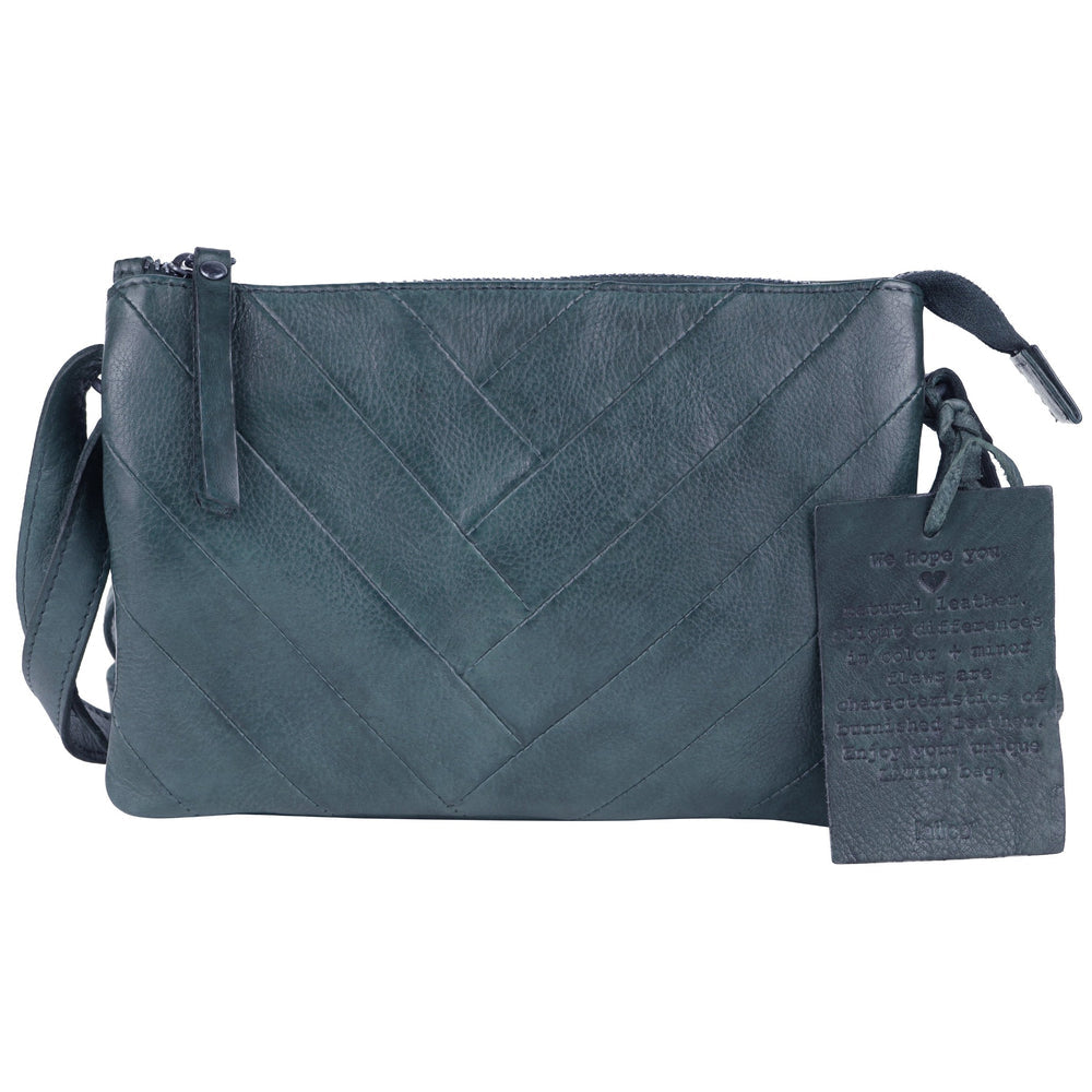 Sunny Leather Crossbody in Denim