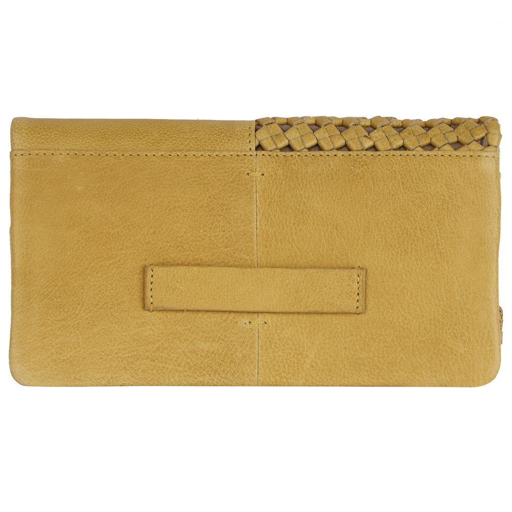 Whitney Leather Wallet in Denim