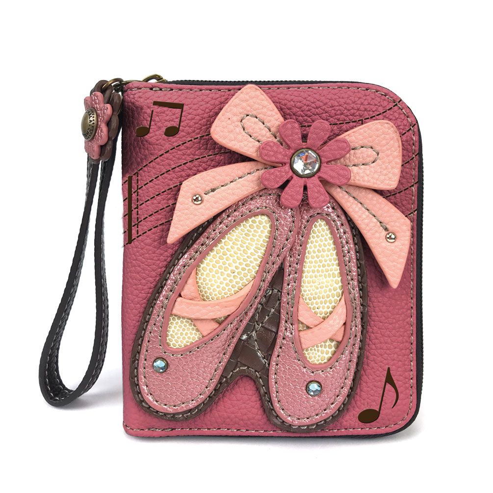 Ballerina Zip-Around Wallet in Pink by Chala