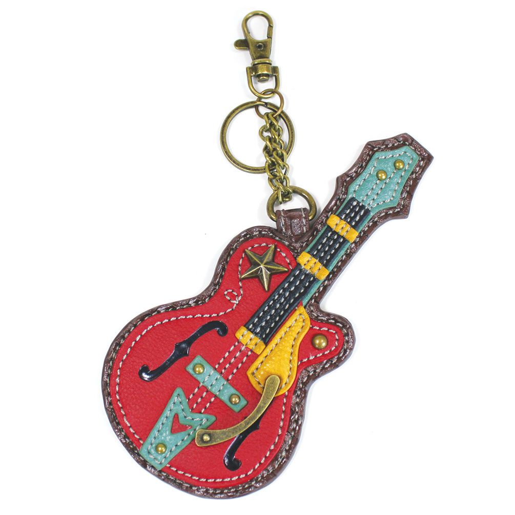 Guitar Coin Purse and Key Chain by Chala