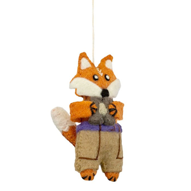 Camp Fox Wool Ornament