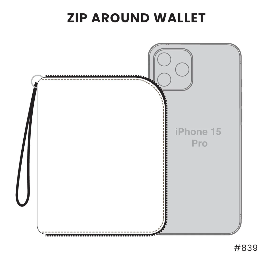 Fox Zip-Around Wallet in Olive by Chala