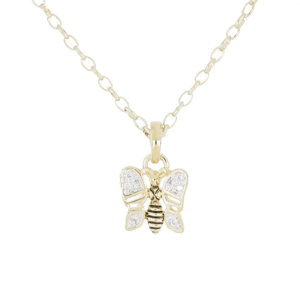 20th Anniversary Collection - Gold Butterfly Necklace by John Medeiros