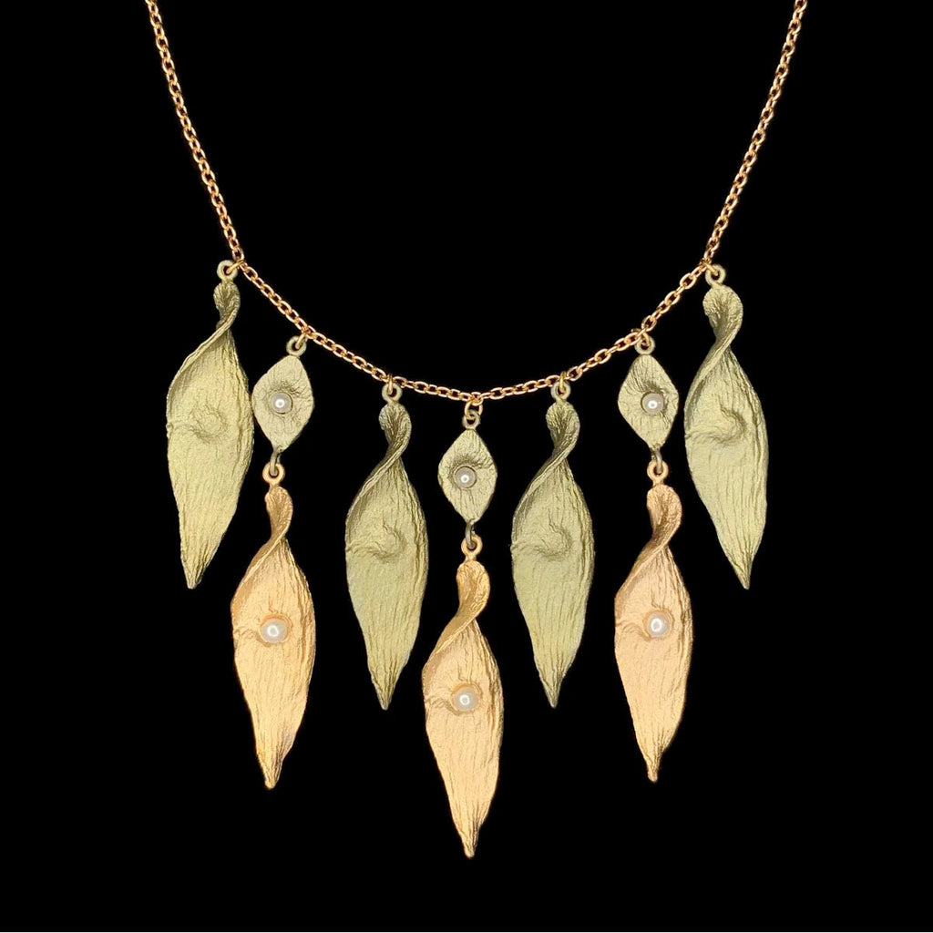 Spiral Pod 16" Adjustable Necklace by Michael Michaud