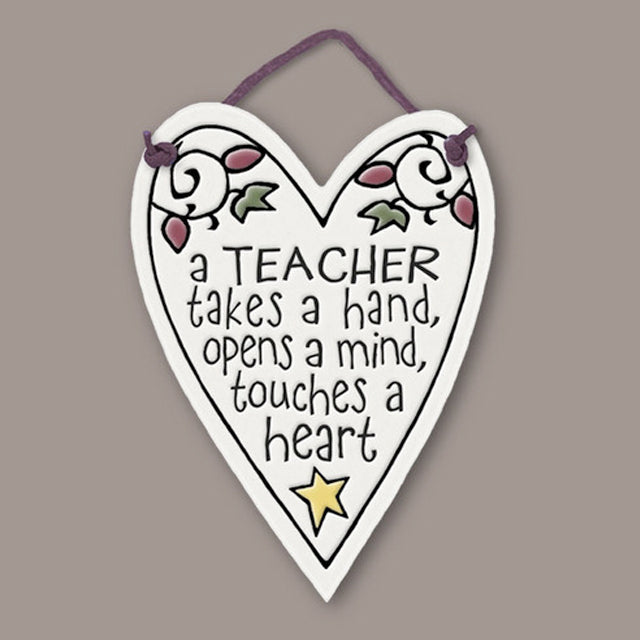 Teacher Takes Hand Wall Art Chamer Ceramic Tile
