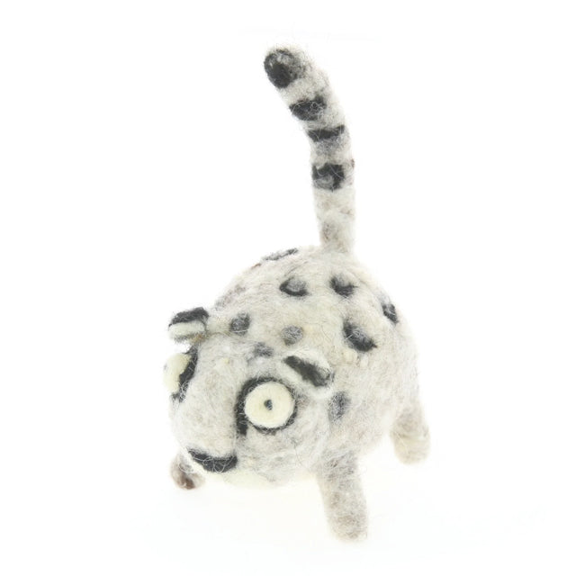 Snow Leopard Woolie Ornament