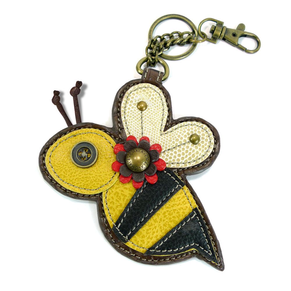 Bee Coin Purse and Key Chain by Chala