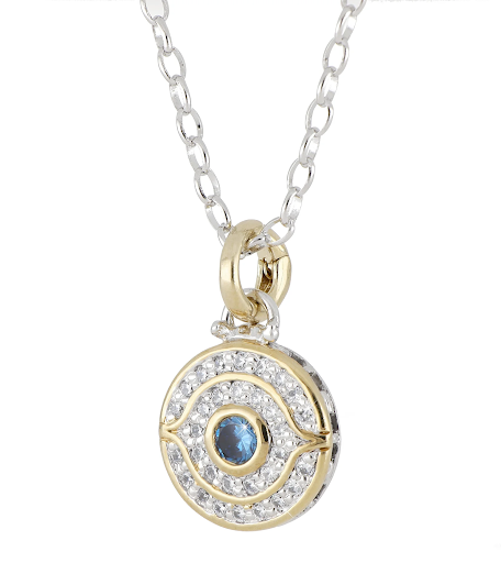 Celebration Petite Pavé Evil Eye Necklace by John Medeiros