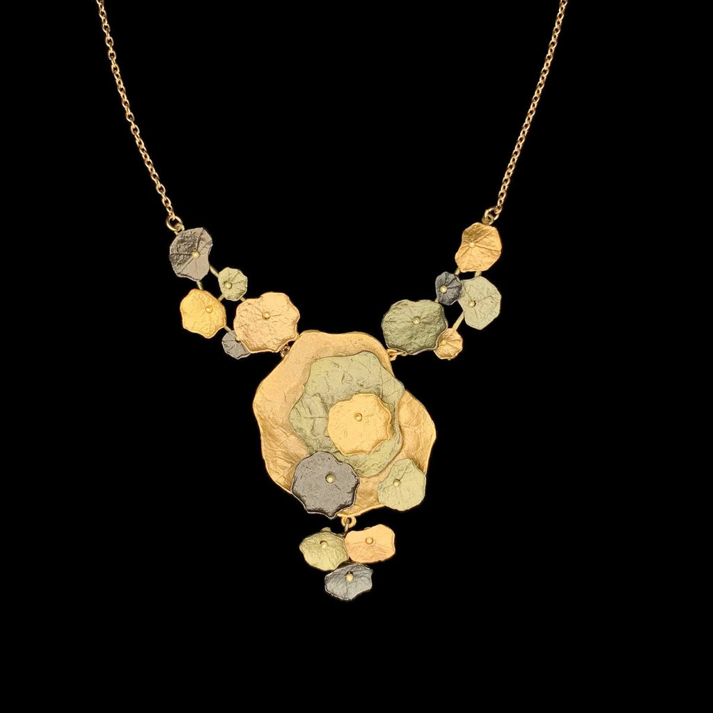 Nasturtium 16 Inch Adjustable Necklace by Michael Michaud