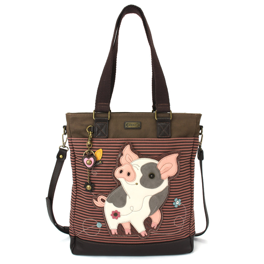 Pig Work Tote in Pink Stripe by Chala