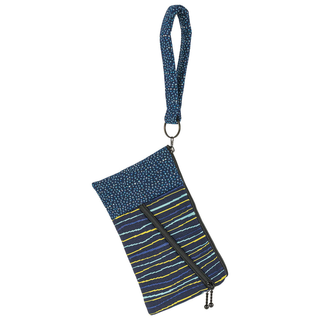 Maruca Beetle Wristlet in Birch Navy