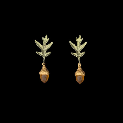 Pin Oak Dainty Post Earrings by Michael Michaud