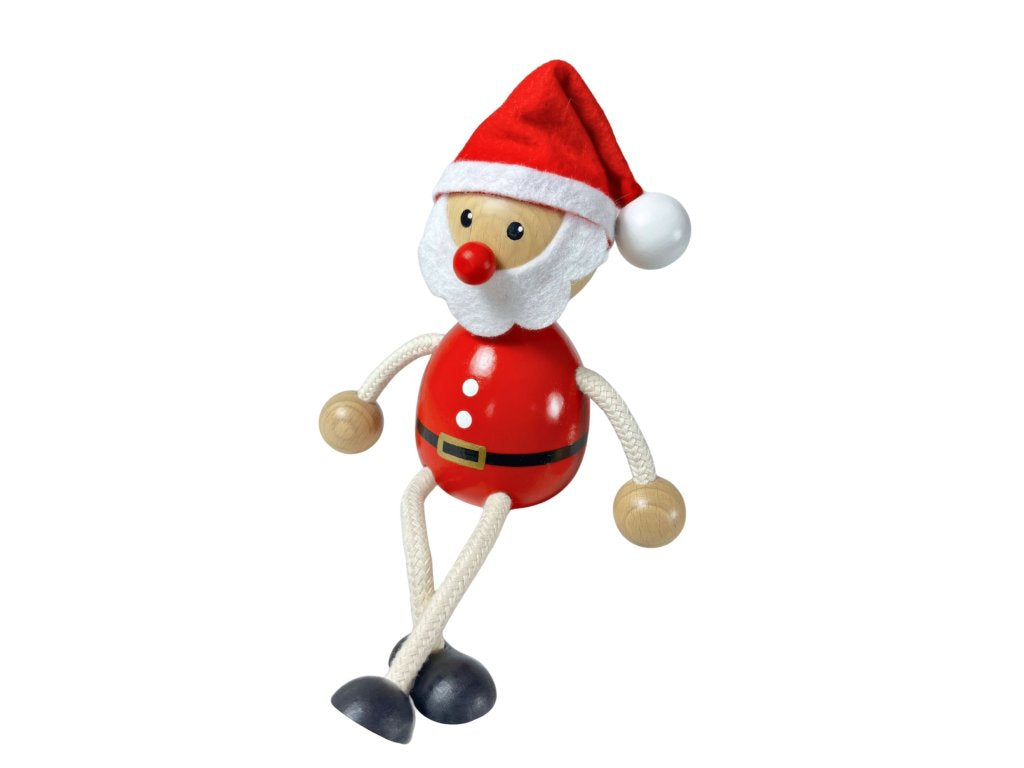 Santa with Hat Handcrafted Wooden Figure