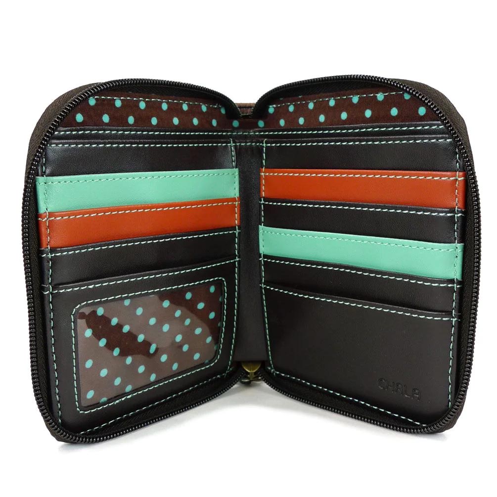 Cardinal Zip-Around Wallet in Navy
