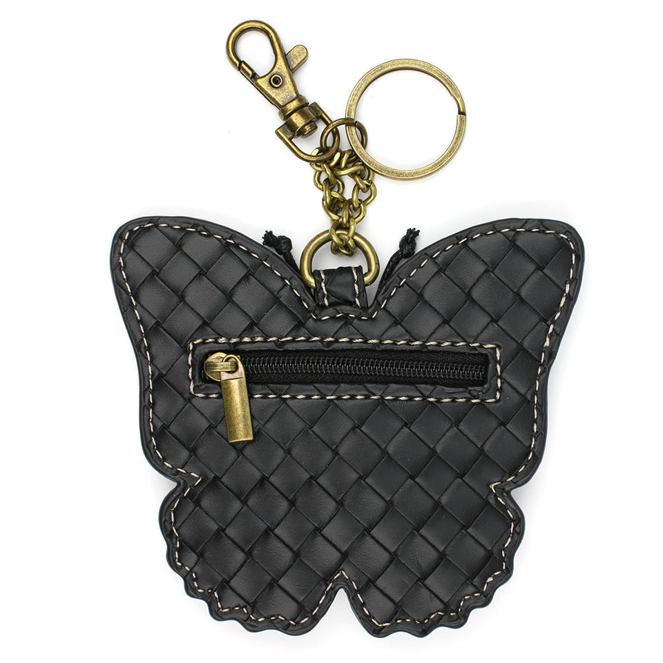 Blue Butterfly Coin Purse and Key Chain by Chala