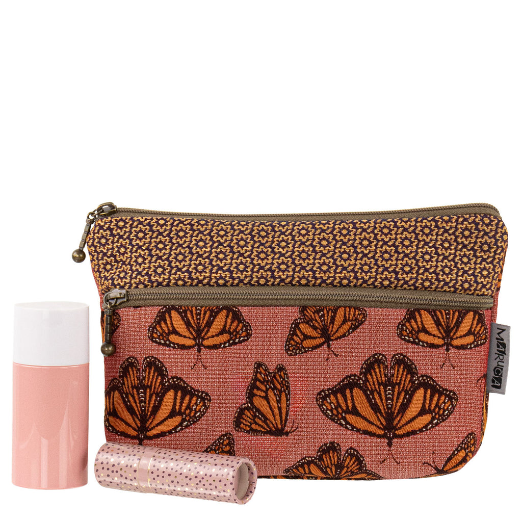 Maruca Cosmetic Bag in Monarch Rose