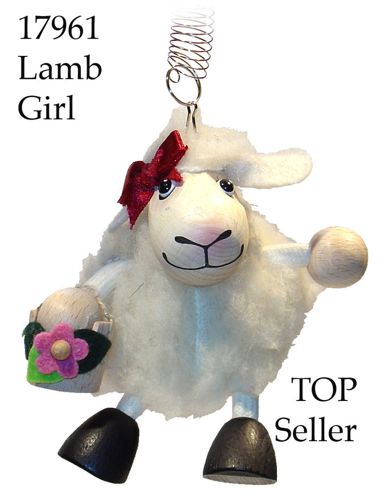 Lambgirl White Handcrafted Wooden Jumpie