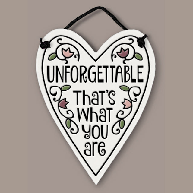 Unforgettable Charmer Heart Shaped Ceramic Tile