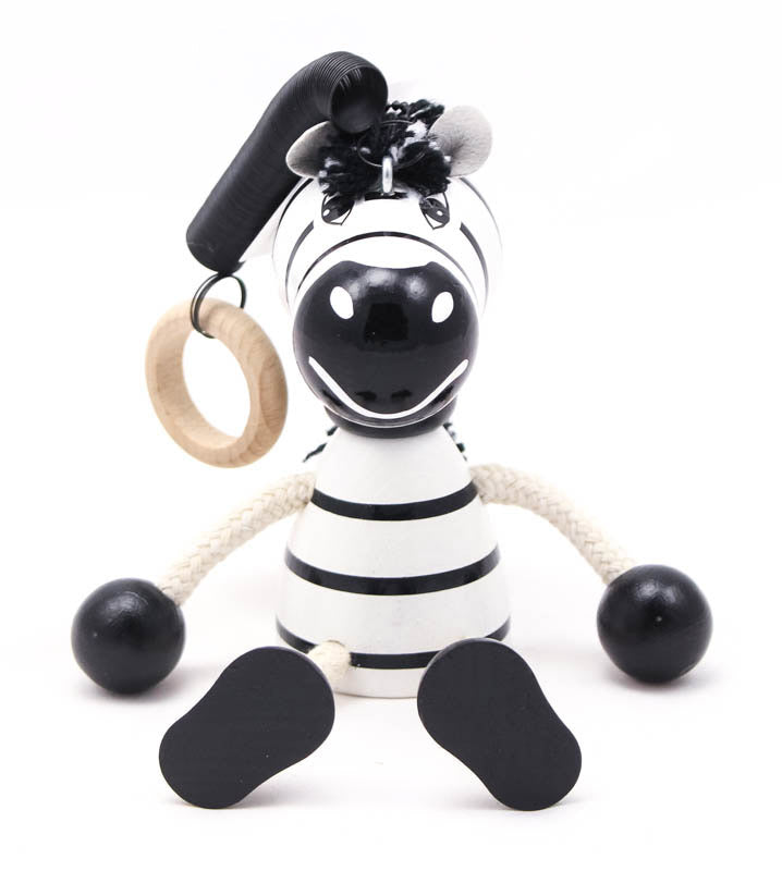 Zebra Handcrafted Wooden Jumpie