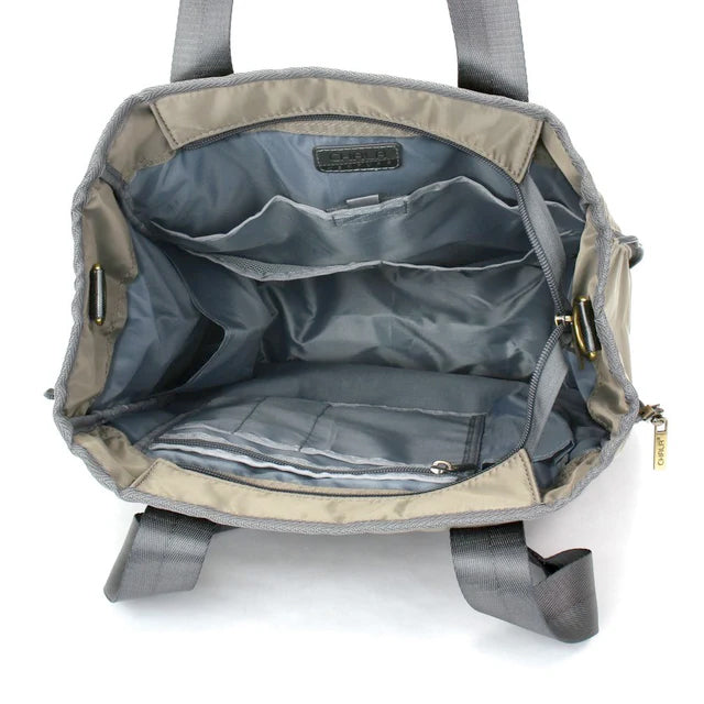Bird Zip-Around Tote in Khaki