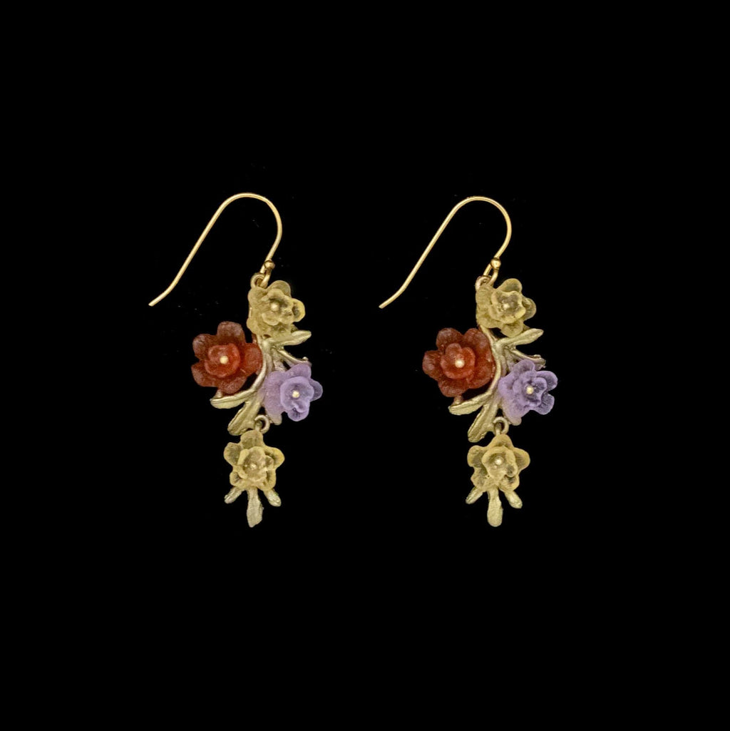 Mums Wire Earrings by Michael Michaud