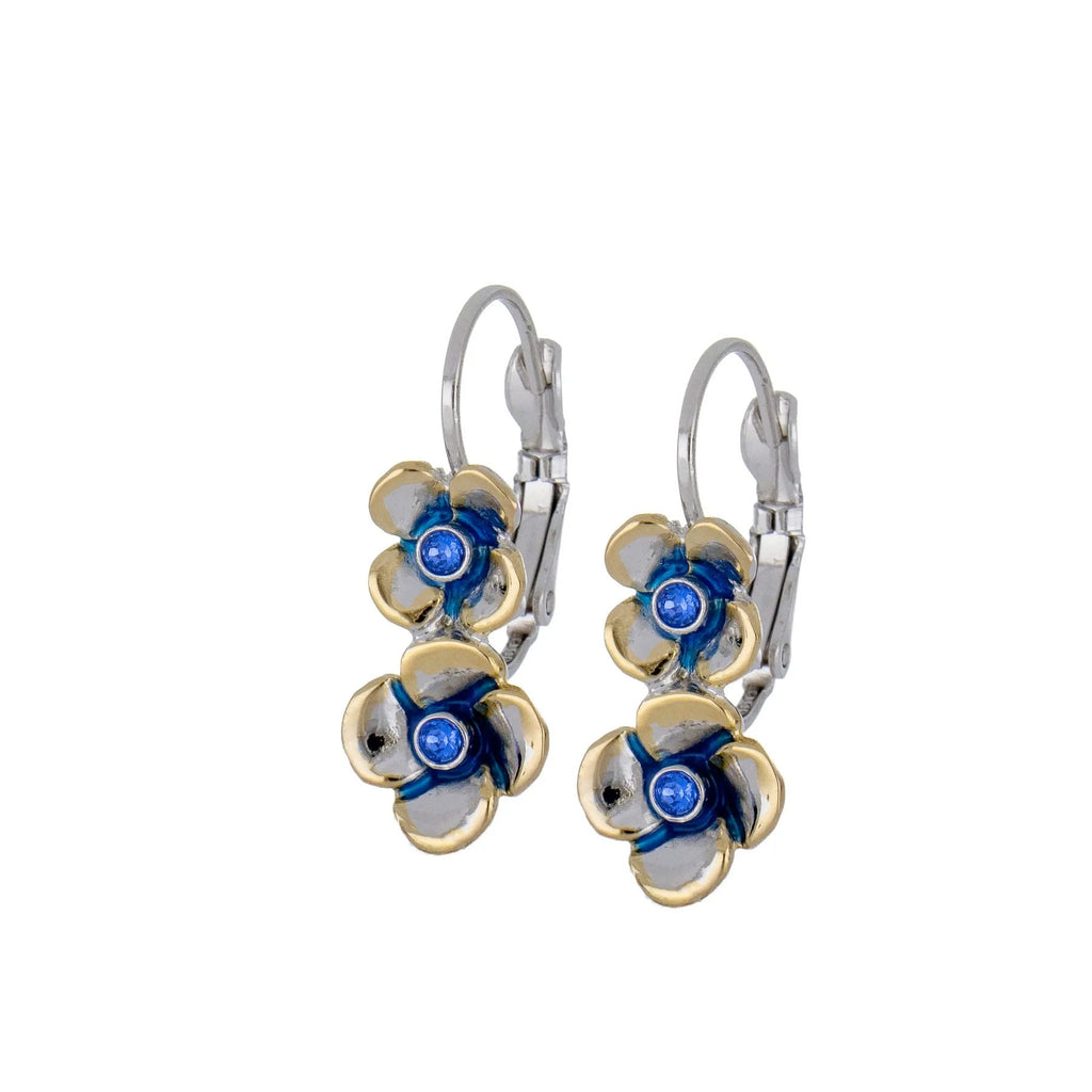 Double Hydrangea Earrings by John Medeiros