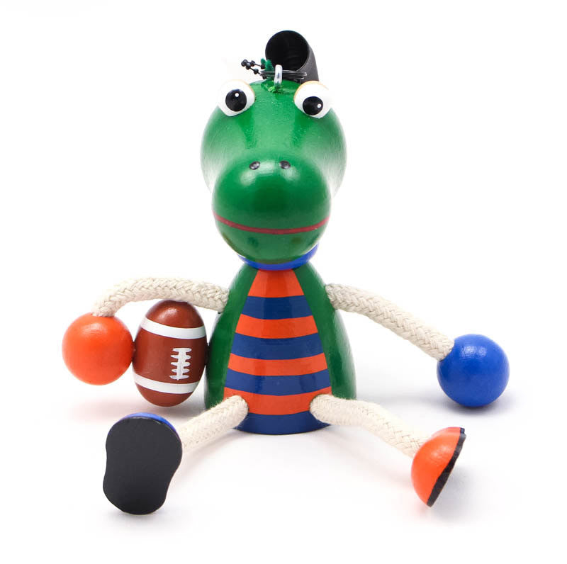 Gator Football Player Handcrafted Wooden Jumpie