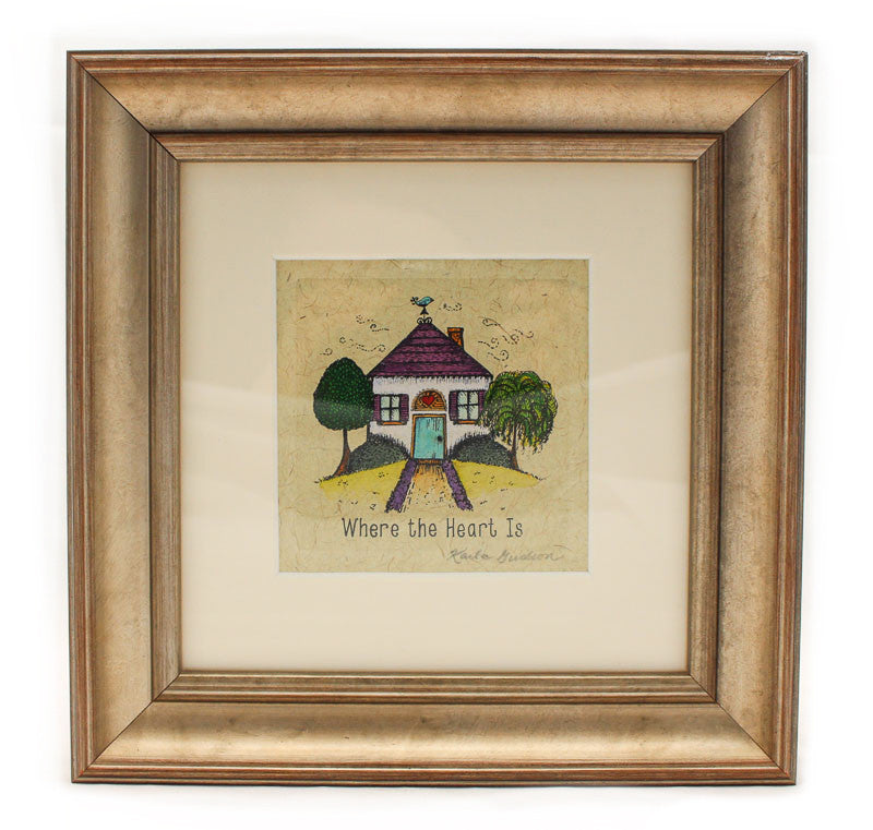 Where the Heart is Watercolor by Karla Gudeon