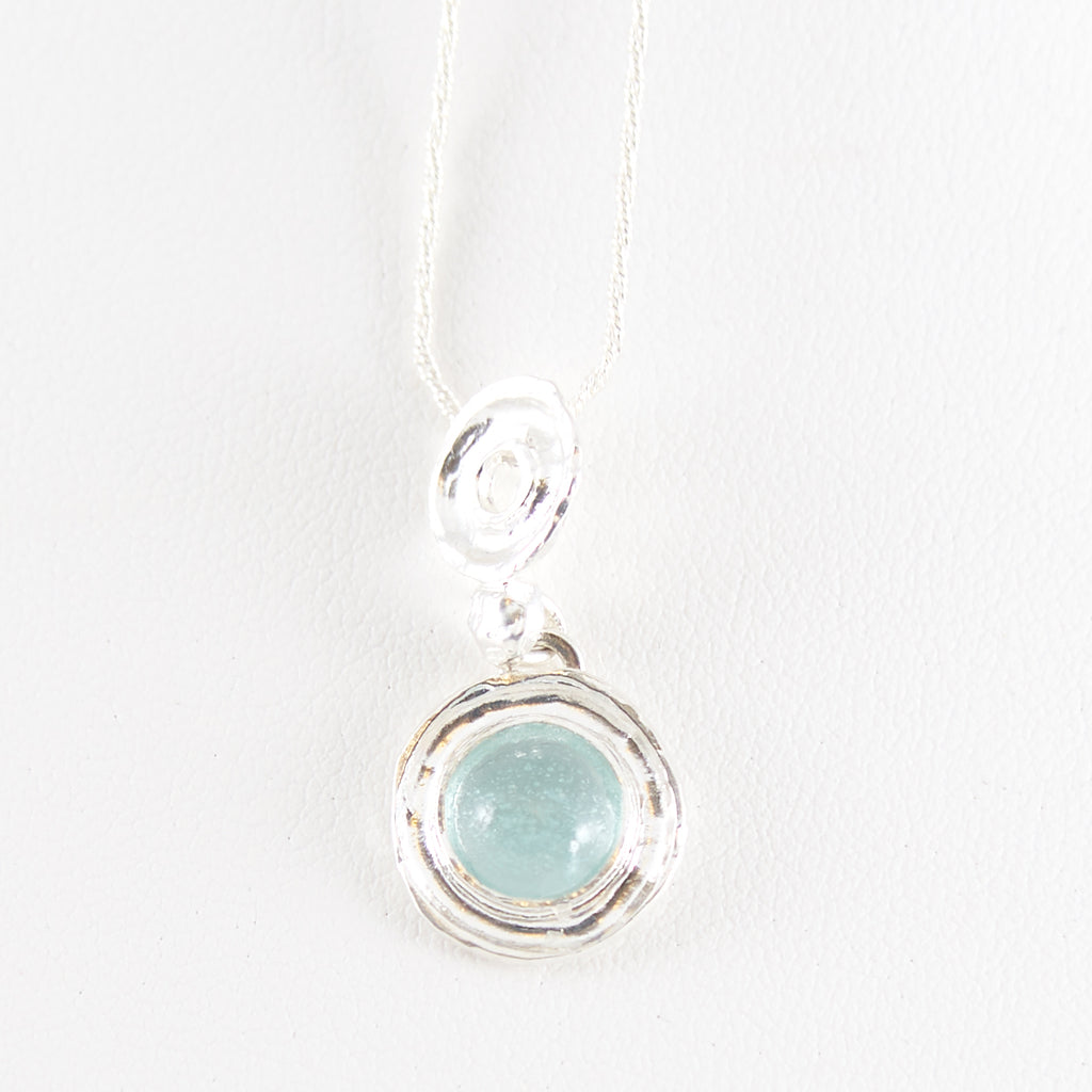 Eclipse Washed Roman Glass Necklace