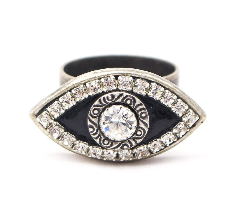 Black Eye with Silver Ring by Michal Golan