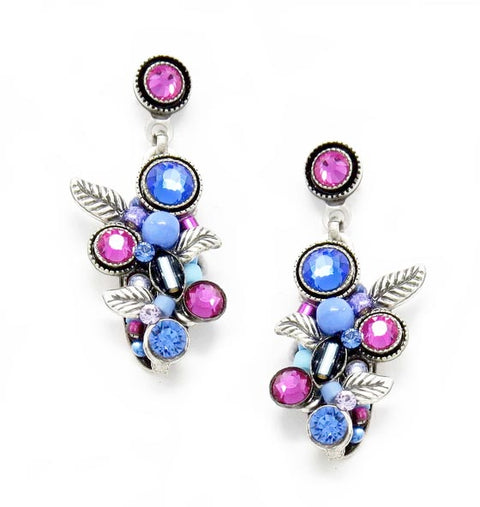 Sapphire Scallop Post Earrings by Firefly Jewelry