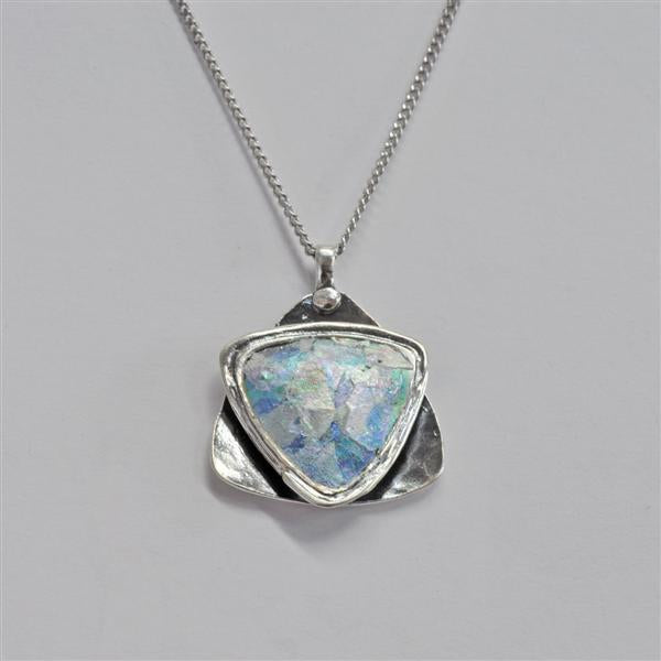 Triangle Roman Glass Necklace